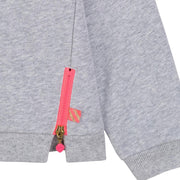 Billieblush Grey Glittery Heart Sweatshirt