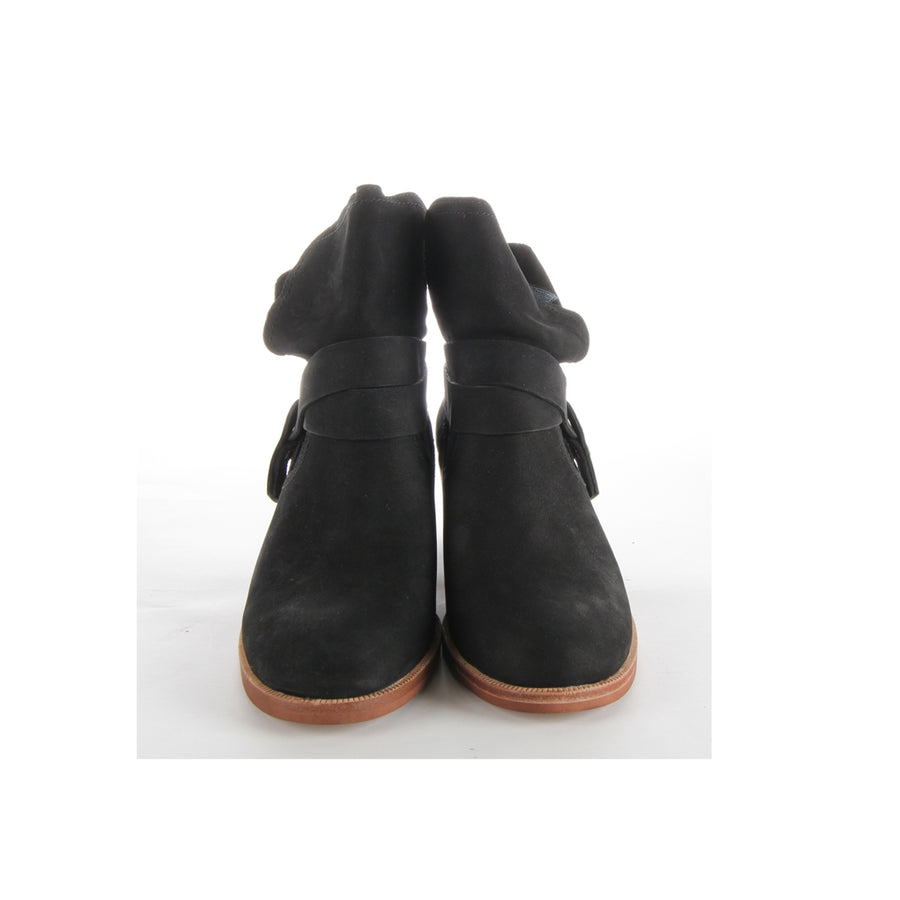 UGG Women Elora Black Ankle Boots - Retro Designer Wear