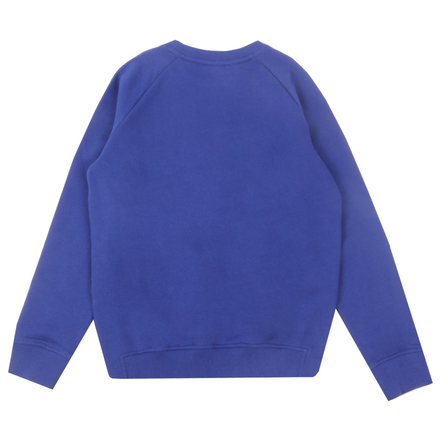 Balmain Kids Blue Embossed Logo Sweatshirt