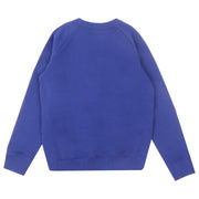 Balmain Kids Blue Embossed Logo Sweatshirt