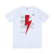 Neil Barrett Kids White Thunderbolt Meaning Print T-shirt