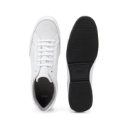 Hugo Boss Low-profile Leather Trainers With Perforated Detailing