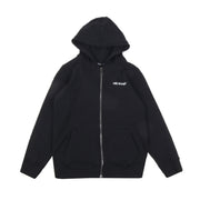 Neil Barrett Kids Black Thunderbolt Star Print Zip-up Hoodie